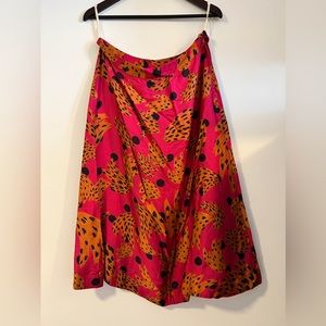 Farm rio banana polka dot a line skirt size XL